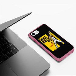 Чехол iPhone 7/8 матовый We will rock you, цвет: 3D-малиновый — фото 2
