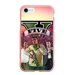 Чехол iPhone 7/8 матовый GTA V TEAM FOREVER AND EVER