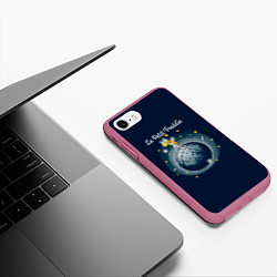 Чехол iPhone 7/8 матовый Le Petit Freddie, цвет: 3D-малиновый — фото 2