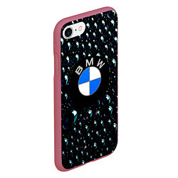 Чехол iPhone 7/8 матовый BMW Collection Storm, цвет: 3D-малиновый — фото 2