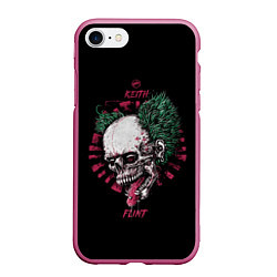 Чехол iPhone 7/8 матовый Keith Flint, цвет: 3D-малиновый