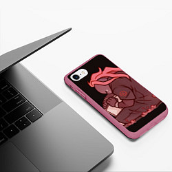 Чехол iPhone 7/8 матовый Милаха Кори, цвет: 3D-малиновый — фото 2