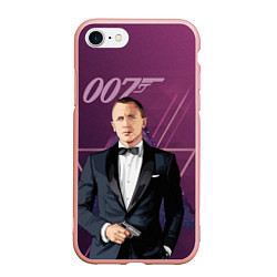 Чехол iPhone 7/8 матовый Агент 007 Джеймс Бонд