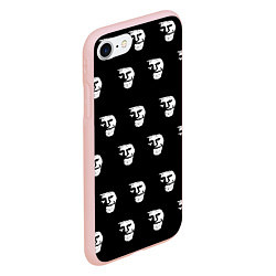 Чехол iPhone 7/8 матовый Dark trollface, цвет: 3D-светло-розовый — фото 2