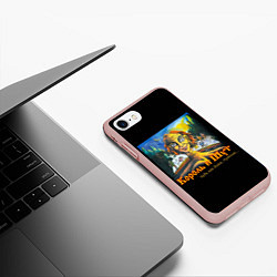 Чехол iPhone 7/8 матовый Будь как дома путник, цвет: 3D-светло-розовый — фото 2