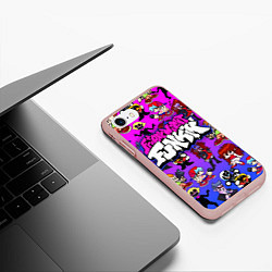 Чехол iPhone 7/8 матовый FRIDAY NIGHT FUNKIN ГЕРОИ, цвет: 3D-светло-розовый — фото 2