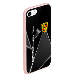 Чехол iPhone 7/8 матовый Порше Porsche, цвет: 3D-светло-розовый — фото 2