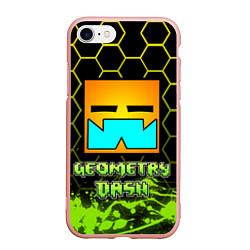Чехол iPhone 7/8 матовый Geometry Dash Классика