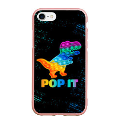 Чехол iPhone 7/8 матовый POP IT DINOSAUR ДИНОЗАВР