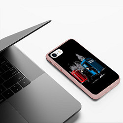 Чехол iPhone 7/8 матовый Шерлок х Доктор, цвет: 3D-светло-розовый — фото 2
