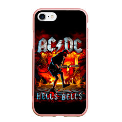 Чехол iPhone 7/8 матовый ACDC HELLS BELLS