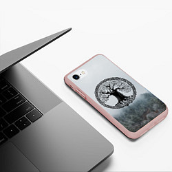 Чехол iPhone 7/8 матовый Иггдрасиль Yggdrasil Z, цвет: 3D-светло-розовый — фото 2