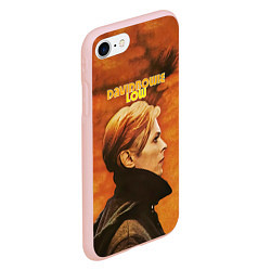 Чехол iPhone 7/8 матовый Low - David Bowie, цвет: 3D-светло-розовый — фото 2