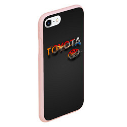 Чехол iPhone 7/8 матовый TOYOTA SHARDS, цвет: 3D-светло-розовый — фото 2
