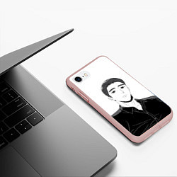 Чехол iPhone 7/8 матовый Ки Мён Де, цвет: 3D-светло-розовый — фото 2
