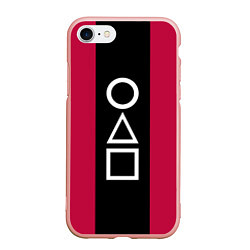 Чехол iPhone 7/8 матовый Ojingeo geim - Стражи, цвет: 3D-светло-розовый