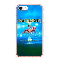 Чехол iPhone 7/8 матовый Seventh Son of a Seventh Son - Iron Maiden, цвет: 3D-светло-розовый