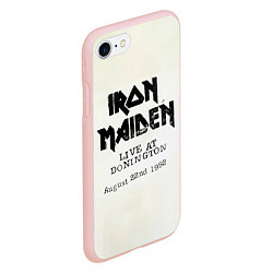 Чехол iPhone 7/8 матовый Live at Donington - Iron Maiden, цвет: 3D-светло-розовый — фото 2