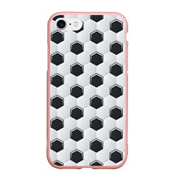 Чехол iPhone 7/8 матовый Текстура футбольного мяча