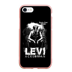 Чехол iPhone 7/8 матовый LEVI ACKERMAN Attack on Titan