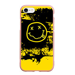 Чехол iPhone 7/8 матовый Нирвана Гранж Nirvana Smile, цвет: 3D-светло-розовый