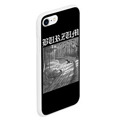 Чехол iPhone 7/8 матовый Burzum Hvis lyset tar oss, цвет: 3D-белый — фото 2