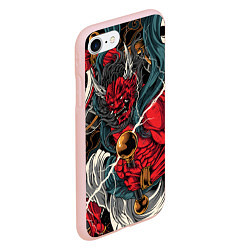 Чехол iPhone 7/8 матовый БОГ ГРОМА РАЙДЗИН, цвет: 3D-светло-розовый — фото 2