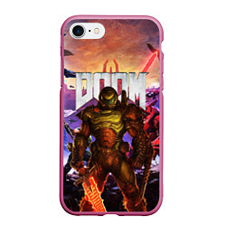 Чехол iPhone 7/8 матовый DOOM ETERNAL ДУМ БИТВА В АДУ