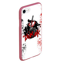 Чехол iPhone 7/8 матовый BERSERK LOGO БЕРСЕРК, цвет: 3D-малиновый — фото 2