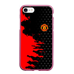 Чехол iPhone 7/8 матовый МАНЧЕСТЕР ЮНАЙТЕД FCMU MANCHESTER UNITED RED DEVIL