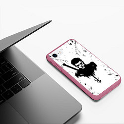 Чехол iPhone 7/8 матовый Берсерк Berserk, цвет: 3D-малиновый — фото 2