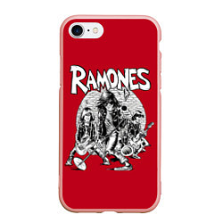 Чехол iPhone 7/8 матовый BW Ramones