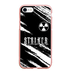 Чехол iPhone 7/8 матовый S T A L K E R 2: Тени Чернобыля, цвет: 3D-светло-розовый
