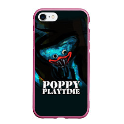 Чехол iPhone 7/8 матовый Poppy Playtime, цвет: 3D-малиновый