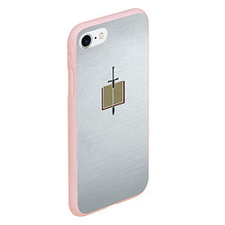 Чехол iPhone 7/8 матовый Серые Рыцари цвет ордена, цвет: 3D-светло-розовый — фото 2