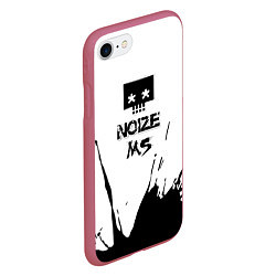 Чехол iPhone 7/8 матовый Noize MC Нойз МС 1, цвет: 3D-малиновый — фото 2