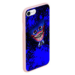 Чехол iPhone 7/8 матовый Huggy Wuggy: Blue Rage, цвет: 3D-светло-розовый — фото 2