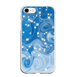 Чехол iPhone 7/8 матовый Голубая метелица
