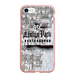 Чехол iPhone 7/8 матовый LP Underground 3 0 - Linkin Park, цвет: 3D-светло-розовый