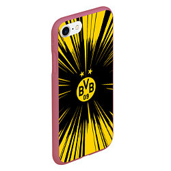 Чехол iPhone 7/8 матовый Borussia Dortmund Crush Theme, цвет: 3D-малиновый — фото 2