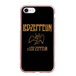 Чехол iPhone 7/8 матовый Led Zeppelin x Led Zeppelin, цвет: 3D-светло-розовый