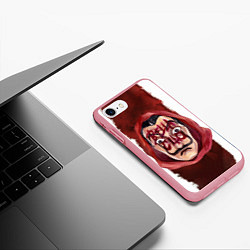Чехол iPhone 7/8 матовый BELLA CIAO БУМАЖНЫЙ ДОМ - LA CASA DE PAPEL, цвет: 3D-баблгам — фото 2