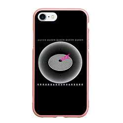 Чехол iPhone 7/8 матовый Jazz - Queen, цвет: 3D-светло-розовый