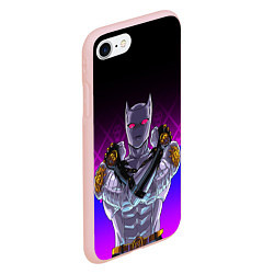 Чехол iPhone 7/8 матовый JOJO KILLER QUEEN КОРОЛЕВА УБИЙЦА FIRE STYLE, цвет: 3D-светло-розовый — фото 2