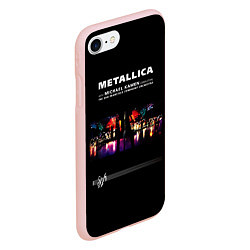 Чехол iPhone 7/8 матовый Metallica S и M, цвет: 3D-светло-розовый — фото 2