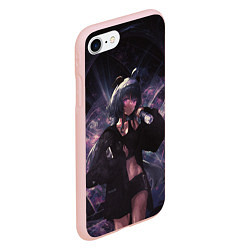 Чехол iPhone 7/8 матовый Ganyu Гань Юй , Genshin Impact, цвет: 3D-светло-розовый — фото 2