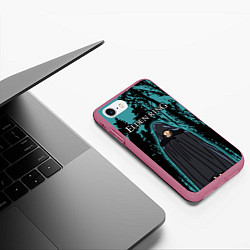 Чехол iPhone 7/8 матовый Elden Ring Кольцо Элдена, цвет: 3D-малиновый — фото 2