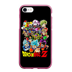 Чехол iPhone 7/8 матовый Персонажи Dragon Ball