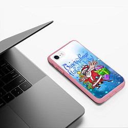 Чехол iPhone 7/8 матовый Зимнее пати, цвет: 3D-баблгам — фото 2