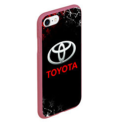 Чехол iPhone 7/8 матовый TOYOTA JAPAN RED STYLE ТОЙОТА ЯПОНИЯ, цвет: 3D-малиновый — фото 2